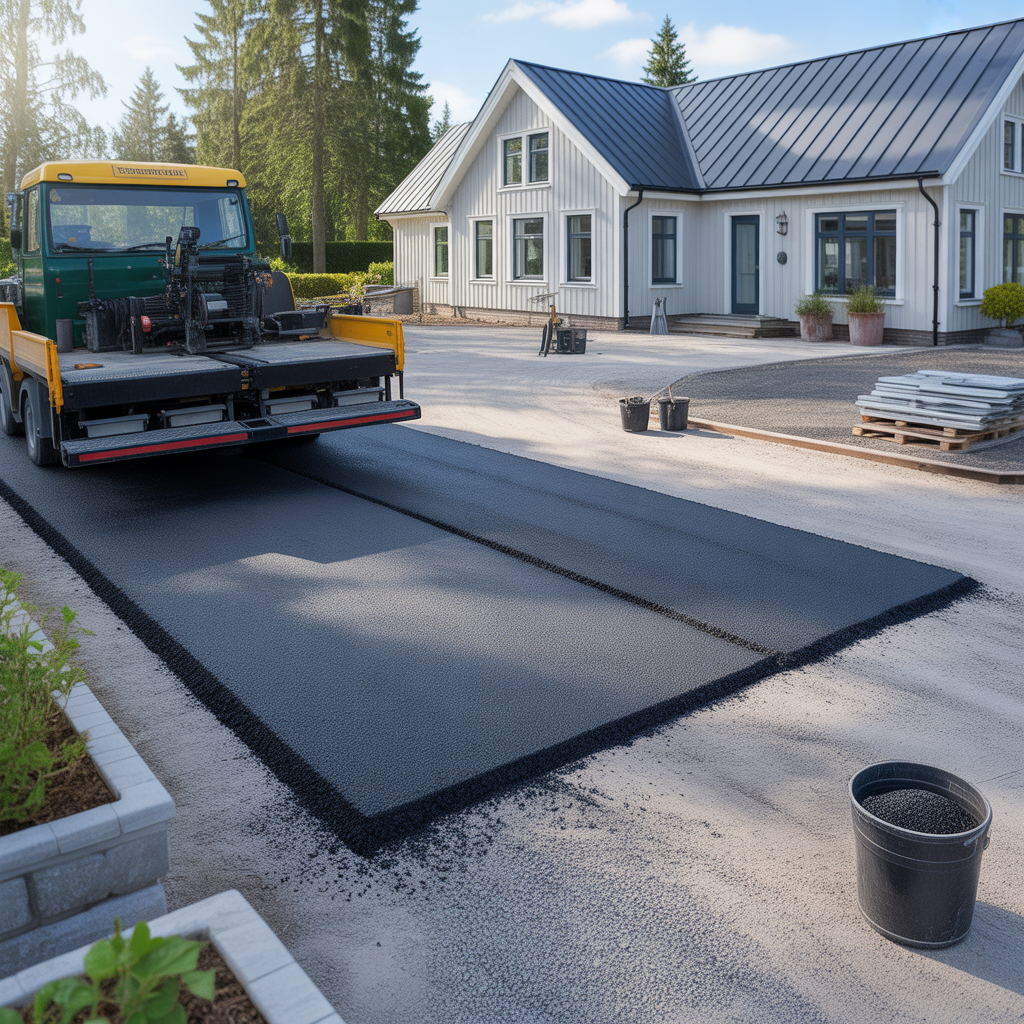6.Vad kostar det att asfaltera en storre garageuppfart