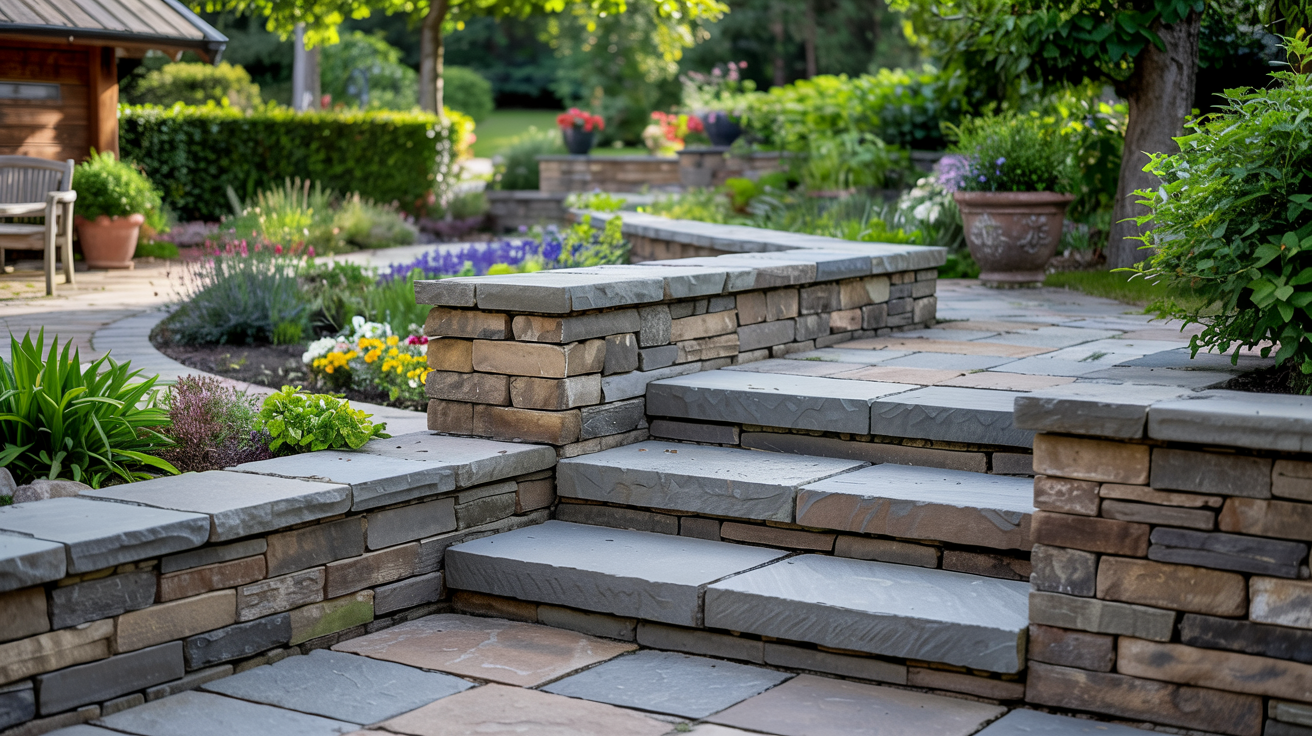 stodmur stenlaggning