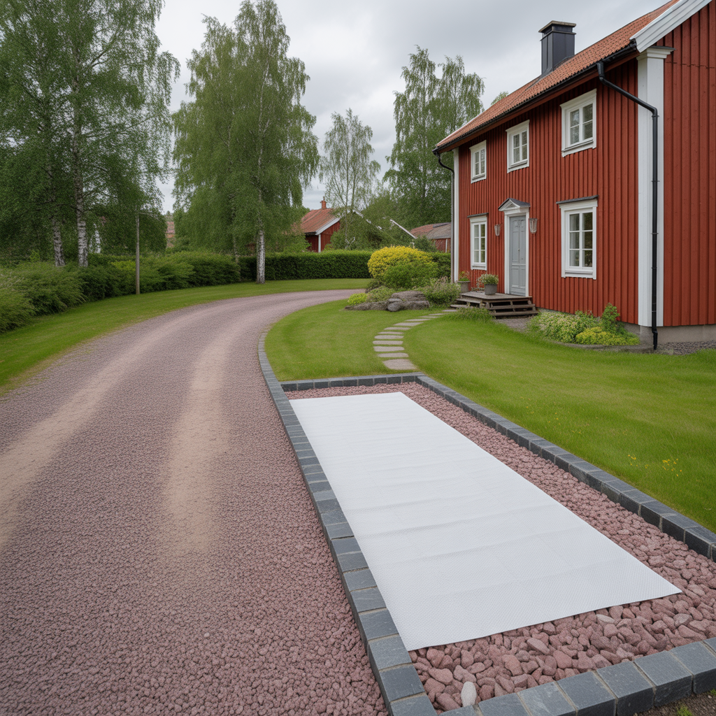 geotextil under grusgang och uppfart guide till ratt klass