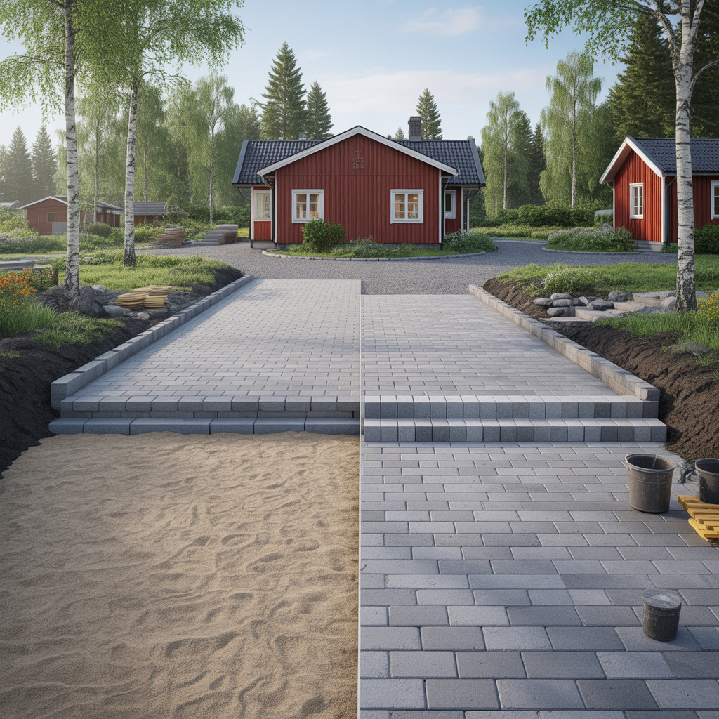 sattsand eller stenmjol under marksten jamforelse och rad