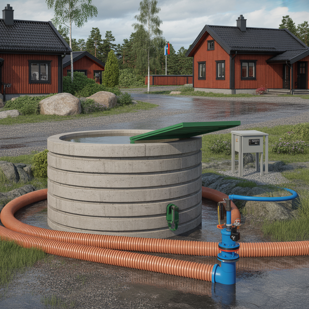 pumpbrunn for dagvatten kostnad dimensionering och drift